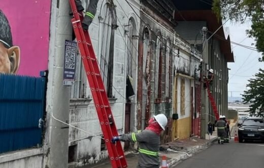 Ordenamento da fiação no Centro de Manaus começa pela avenida 7 de Setembro
