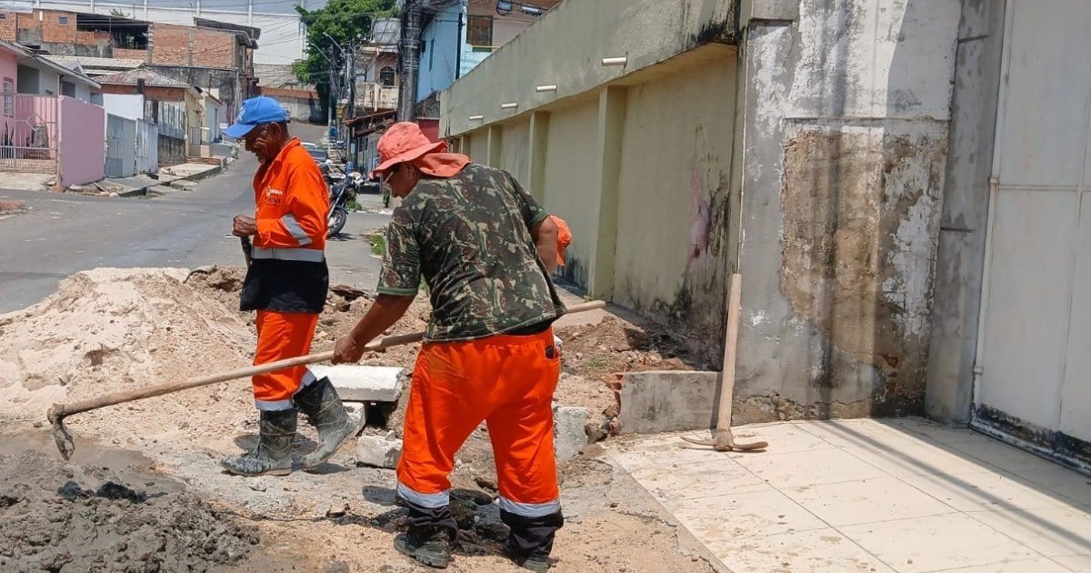Obra na rua Pitimbu reúne intervenção na rede de drenagem e recuperação de passeio