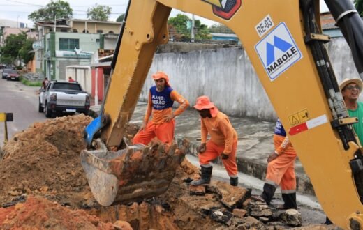 Drenagem profunda do Japiim 2 terá peças substituídas por manilhas de concreto