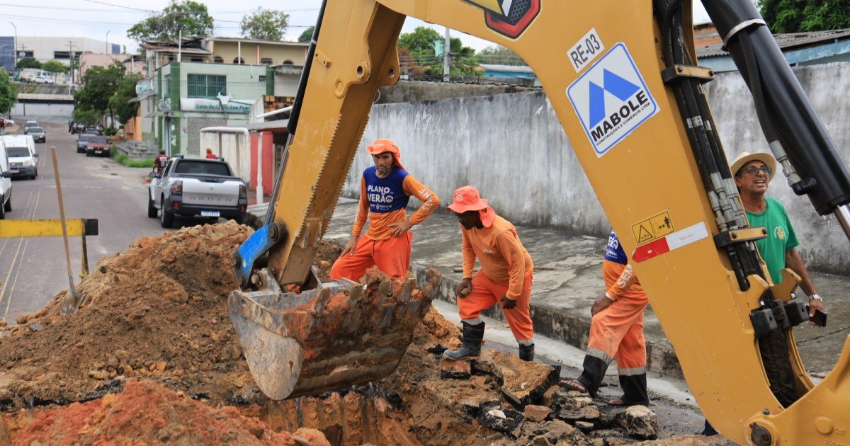Drenagem profunda do Japiim 2 terá peças substituídas por manilhas de concreto