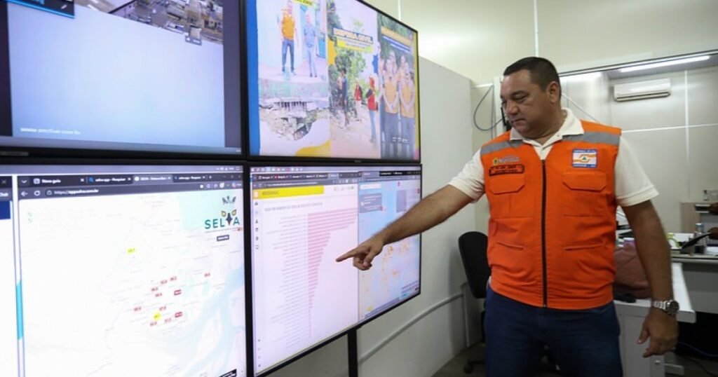 Escala de cores traduz medições de partículas feitas pela Defesa Civil em Manaus