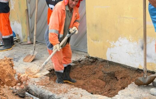 Anelamento integra recuperação de galeria de águas pluviais no Coroado