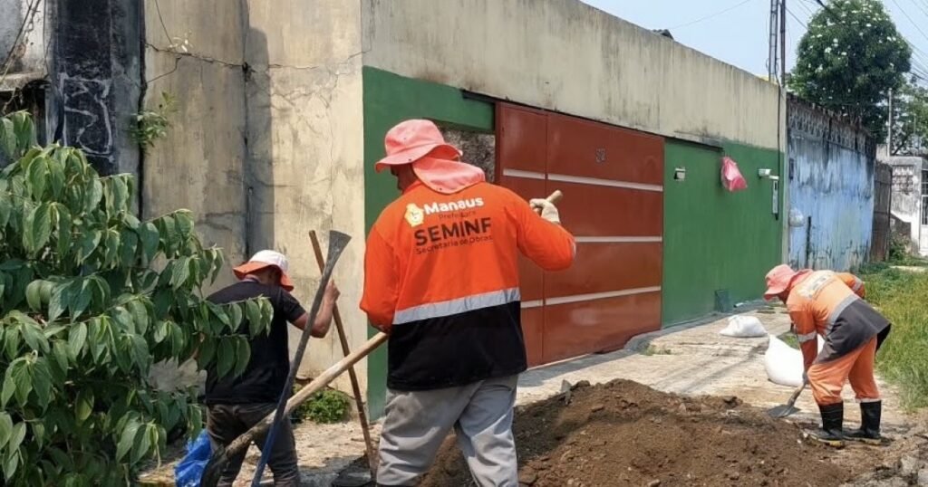 Seminf finaliza recuperação de drenagem após erosão no Zumbi dos Palmares