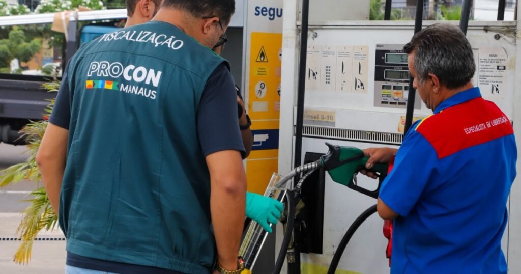 Levantamento do Procon Manaus detalha faixas de preços de gasolina, etanol e diesel